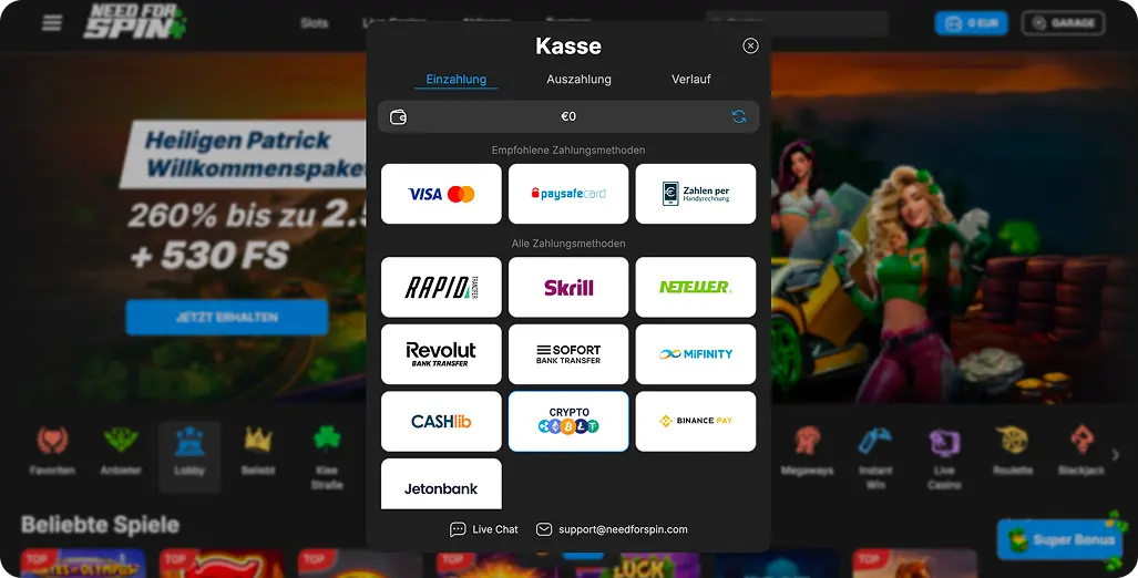 Need for Spin Casino Handy