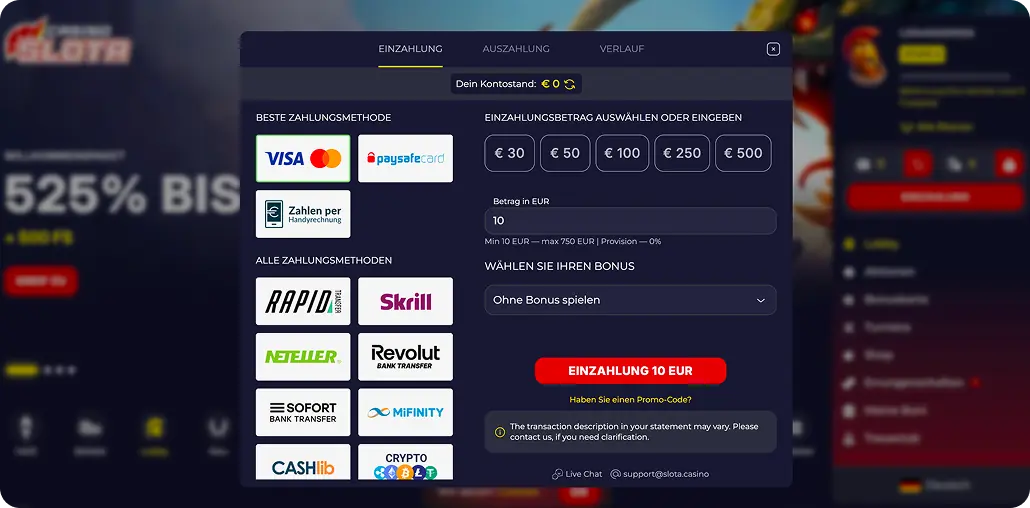 Slota Casino Handy