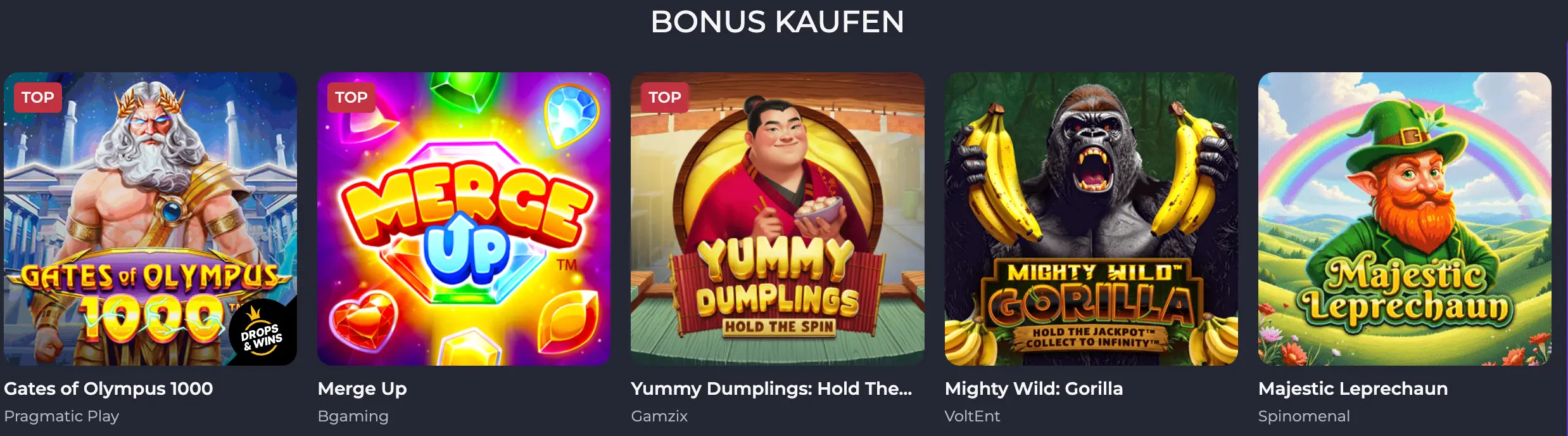 Spiele Bonus Kaufen bei Rolling Slot