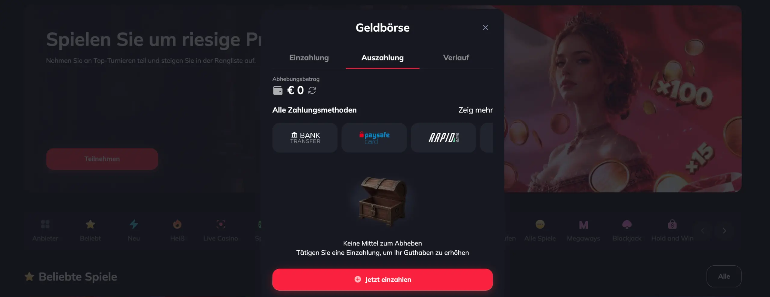 Spin Empire Casino Auszahlung