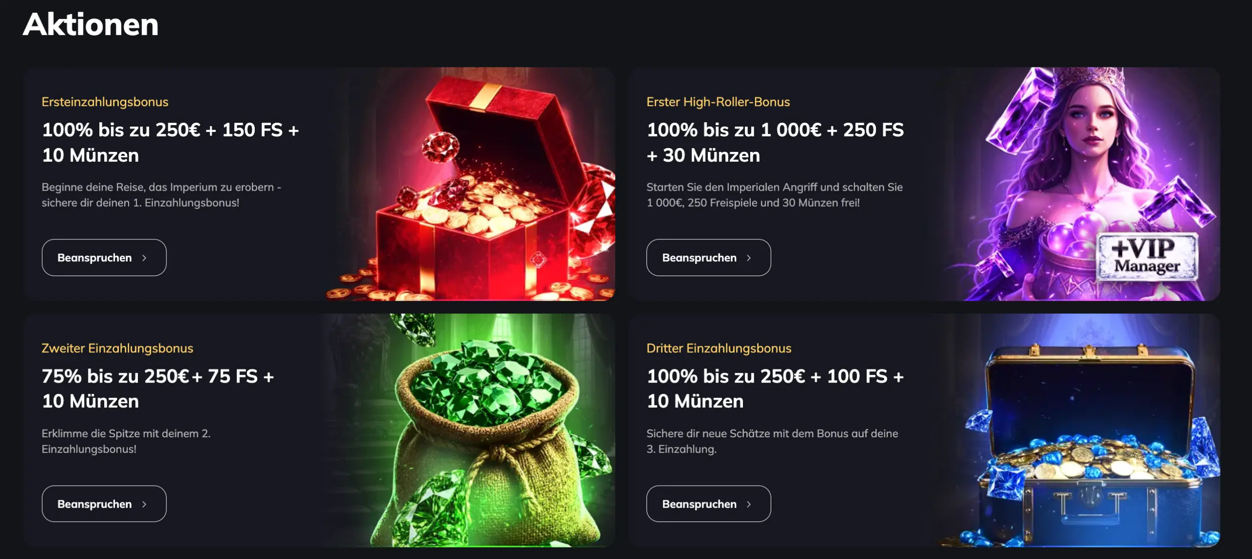 Spin Empire Casino Actionen